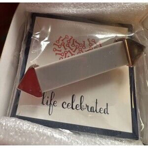 KEEP Collective Key Pin Broach Grey Rose Gold RETIRED New In box